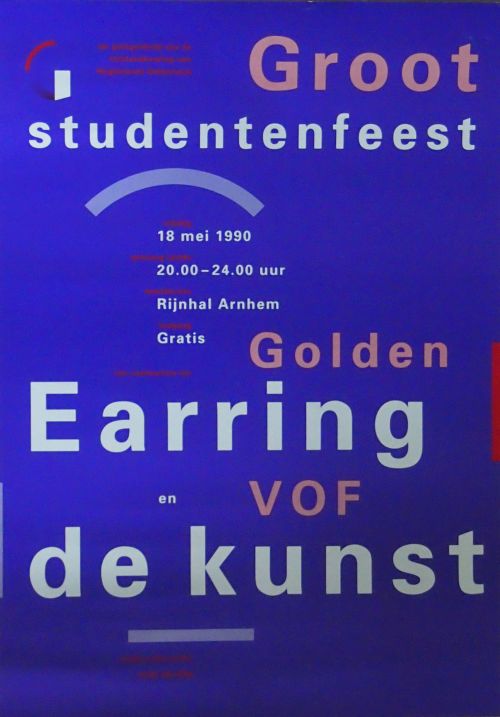 Golden Earring show poster May 18 1990 Arnhem - Rijnhal (Collection Edwin Knip)